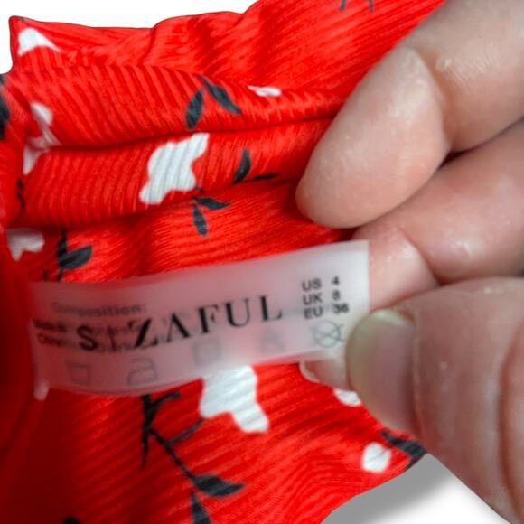 ZAFUL Bikini Sz 4 Womens Ditsy Floral Cheeky Brazilian 2 Pc Swim Bathing Suit - Picture 7 of 13